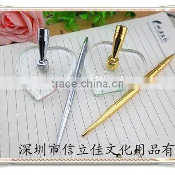 TT-04 Hot Selling Silver Table Pen With Holder ,golden Desk Pen , Stand Pen photo-4
