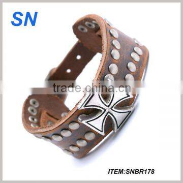 2013 hot sell genuine leather magnetic bracelet clasp