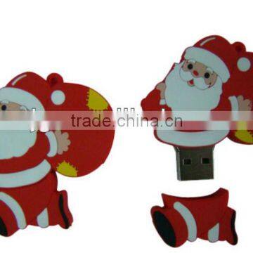 Customized Santa Claus Flash Drive for Christmas Gift