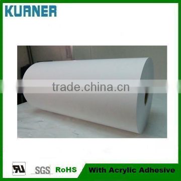 Self adhesive printed pvc film