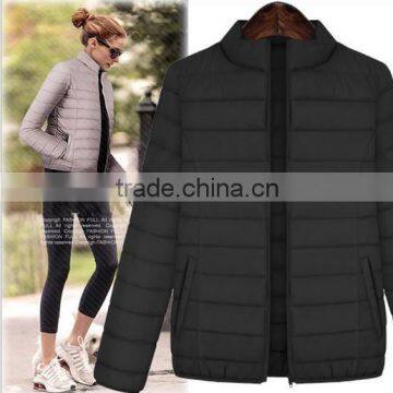 2015 winter simple style women's slim down jacket