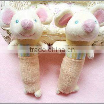 Whosale Baby Plush Animal Hand Bell Bar Toy photo-2