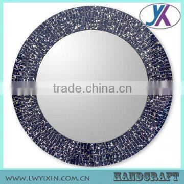 Decorative wall round mosaic glass table mirror