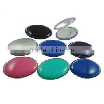 Classic Fancy pocket mirror oval shape with double sides Acrylic pocket mirror