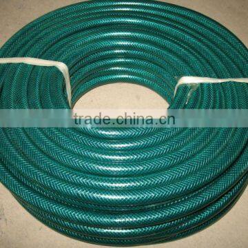 Green PVC flexible fiber garden hose