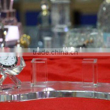 Delicacy Crystal Pen Holder With Electronic Watch photo-3