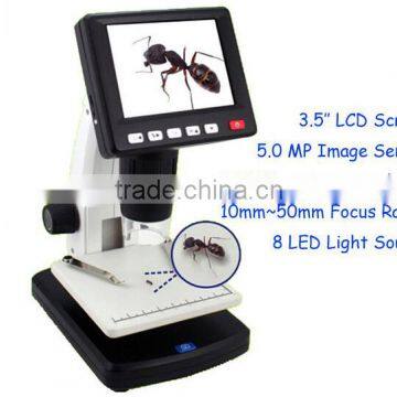 Mustech 3.5'' LCD USB Desktop Video Digital Microscope For Jewellery Inspection