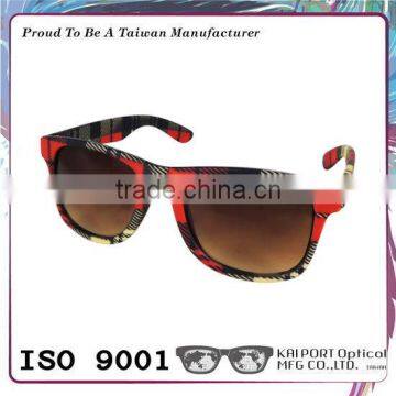 Fantastic pattern design soft touch pc graduated lens sunglasses available