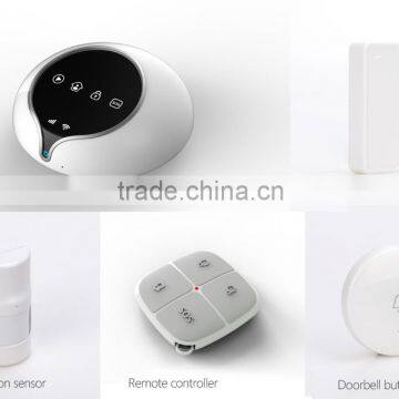 villadom usage WIFI wireless alarm system with long range wireless control,app and RF433/868 mhz transmission and receiver