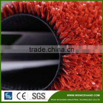 Decorative artificial grass synthetic turf with red color