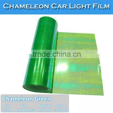 New Shiny Transparent Chameleon Color Change Vinyl Film Car Headlight photo-2