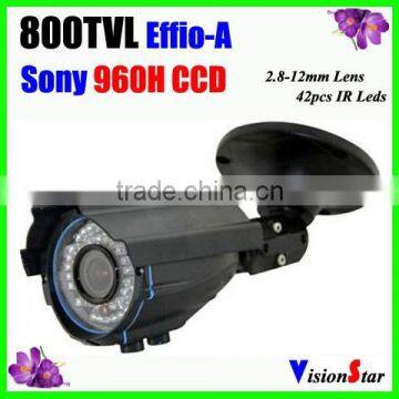 IP66 Waterproof Zoom 2.8-12mm Varifocal Lens OSD Menu Defog 3 DNR Bullet Camera