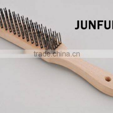 wooden handle schima superba wood brush diamond wire brush