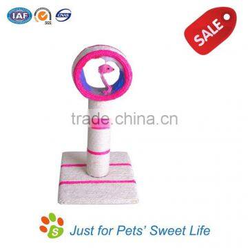 2015 new 100% Sisal Rope Pet Product Cat Scratcher Tree cat toy