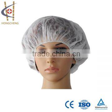 OEM Hand Made white doctor head disposable printed bouffant cap