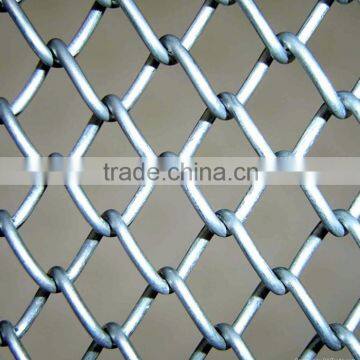 Galvanized Chain Link Fence/Diamond Wire Mesh/ PVC Coated Chain Link Fence