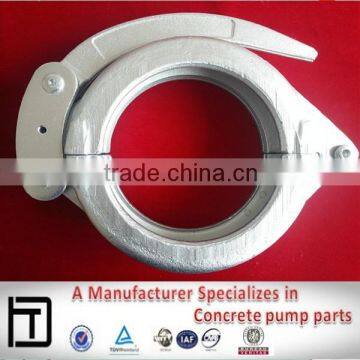 Putzmeister snap clamp coupling for concrete pump pipe