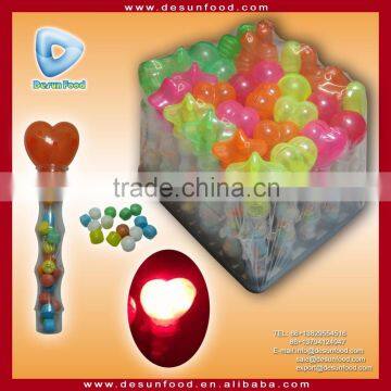 cheap price sweets candy light toy with tube