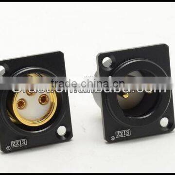 Hign qualigy Gold plated male female XLR inlet PTFE audio XLR male socket