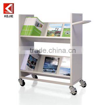 hot sale book cart metal book truck with low price