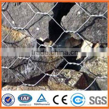 Hot dipped galvanized hexagonal gabion wire mesh