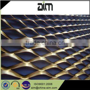 Expanded Metal Mesh curtain wall mesh /Aluminium Decorative Expanded Metal/ Anodic Oxidation aluminum expanded metal mesh