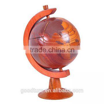 Globe Tellurion Wooden 3D Puzzle Brain Teaser Jigsaw Puzzle Game