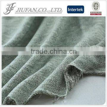 Jiufan Textile 2015 New Style Knitting French Terry Polyester Cotton With Lurex Yarn Dyed Fabric For Garment Sweaters