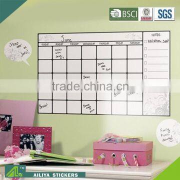 Factory direct custom best decorative waterproof calendar whiteboard