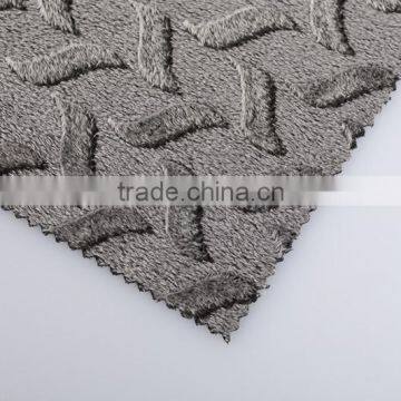 Warp knitting polyester discharge printing brushed velvet home textile fabric emboss velvet fabric