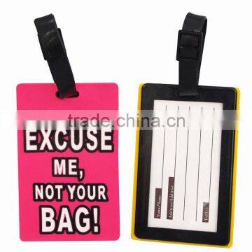 Fancy luggage tag With Clear Strape for sale