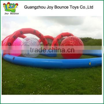 new inflatable zorb ball race track