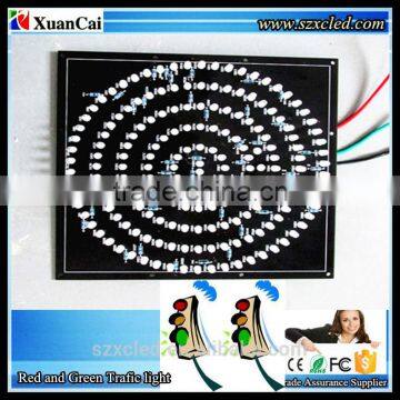 24V Red(90lamps) and Green(90 lamps) colors 20cmx20cm (8"x8" inch) LED traffic light