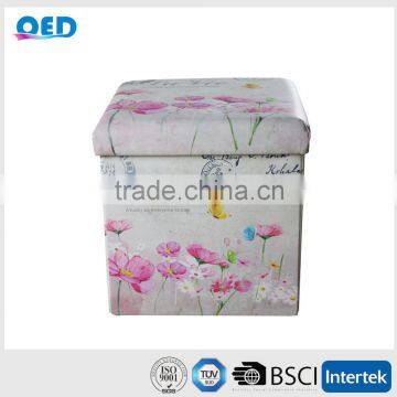 Home Furniture Fabric Storage Ottoman