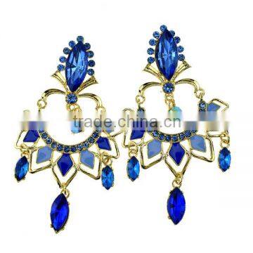 2016 fashionable handmade pearl Earring with snowflake design jewelry Latest Design of Pear Earrings