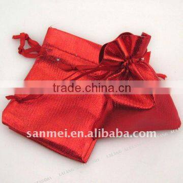 foil fabric jewellery bag