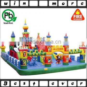 giant inflatable trampoline, custom mickey slide castle playground with factory price                        
                                                Quality Choice
                                                    Most Popular