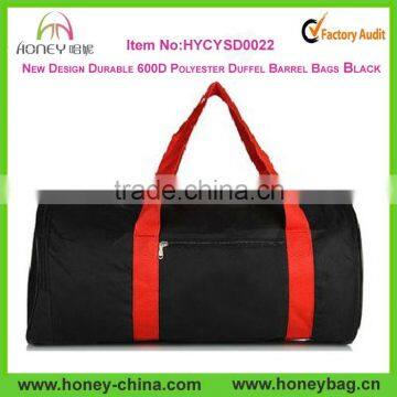 New Arrived Durable 600D Polyester Duffel Cheap Barrel Bags