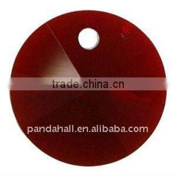 6428 Xilion Rivoli Pendant, Austria Crystal, 208_Siam, 6mm in Diameter(SWAR-6428-6MM-208)