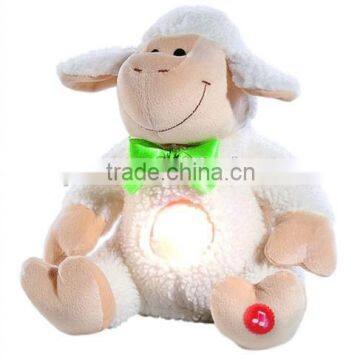 Cute led lamb lamp, light up sheep plush toy, plush light up sheep toy