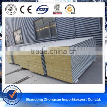 4.5mm PPGI 950mm RockWool Sandwich Panel Roof Panel