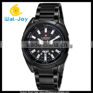 WJ-5397 Naviforce fashion hot sale stainless steel Japan movement 3ATM waterproof men watch