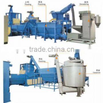 waste pe plastic film recycling production line