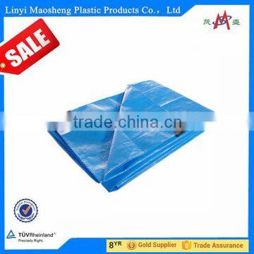 110g pe tarpaulin with pp rope eyelet and 4 corner reinforcement