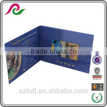 folded school usage brochure video postcards, video sound card