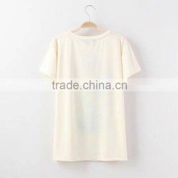 Wholesale Clothing Short Sleeve Cotton t Shirt With Animal Cheap China Wholesale Clothing photo-2