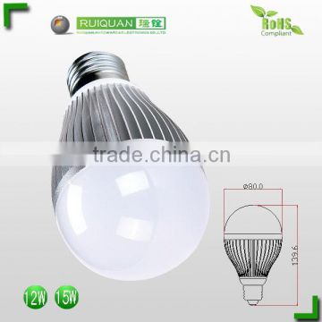 China dongguan 230v 12 to15w led bulb plastic housing