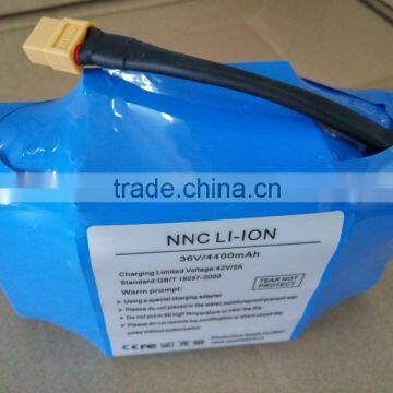 Top quality hoverboard samsung battery ,rechargeable battery for 2 wheel electric scooter li-ion battery