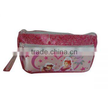 double layers school pencil pouch pen bag