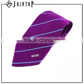 Custom good quality man private label silk tie with logo